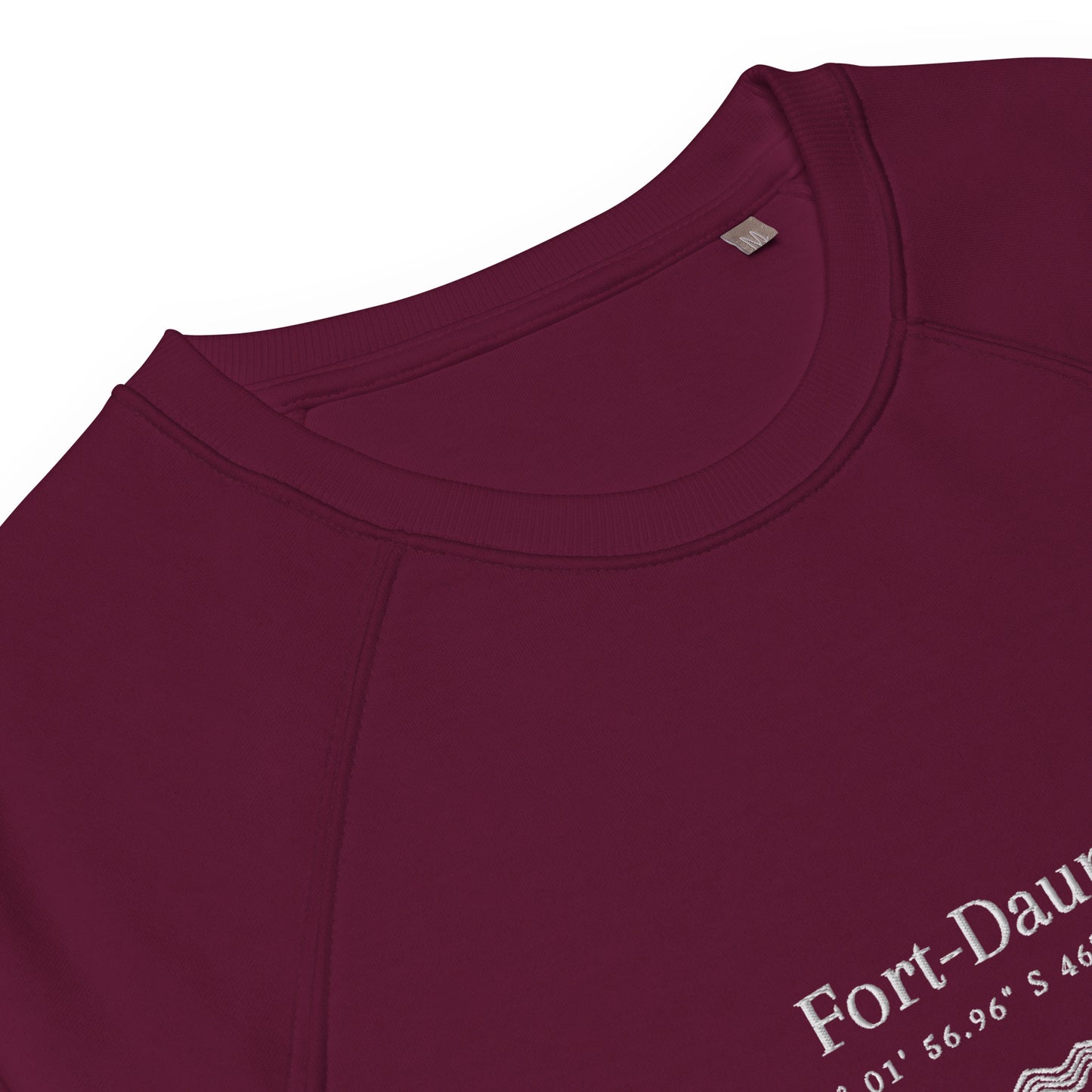 Sweatshirt brodé | Fort-Dauphin bordeaux 🧭